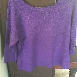 Sparkling purple sweater